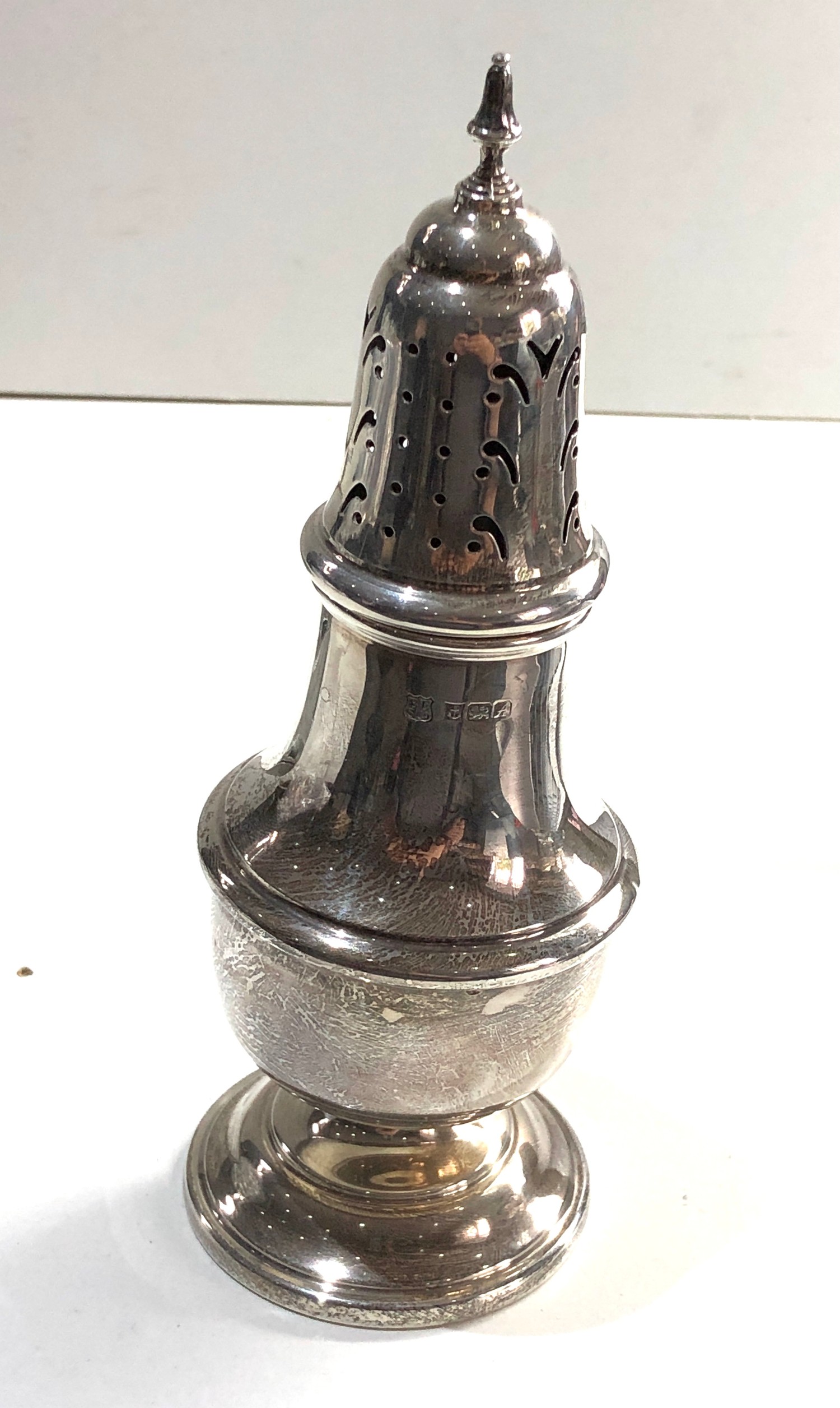 Silver sugar caster weight 118g Birmingham silver hallmarks