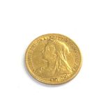 Victorian 1899 half Sovereign