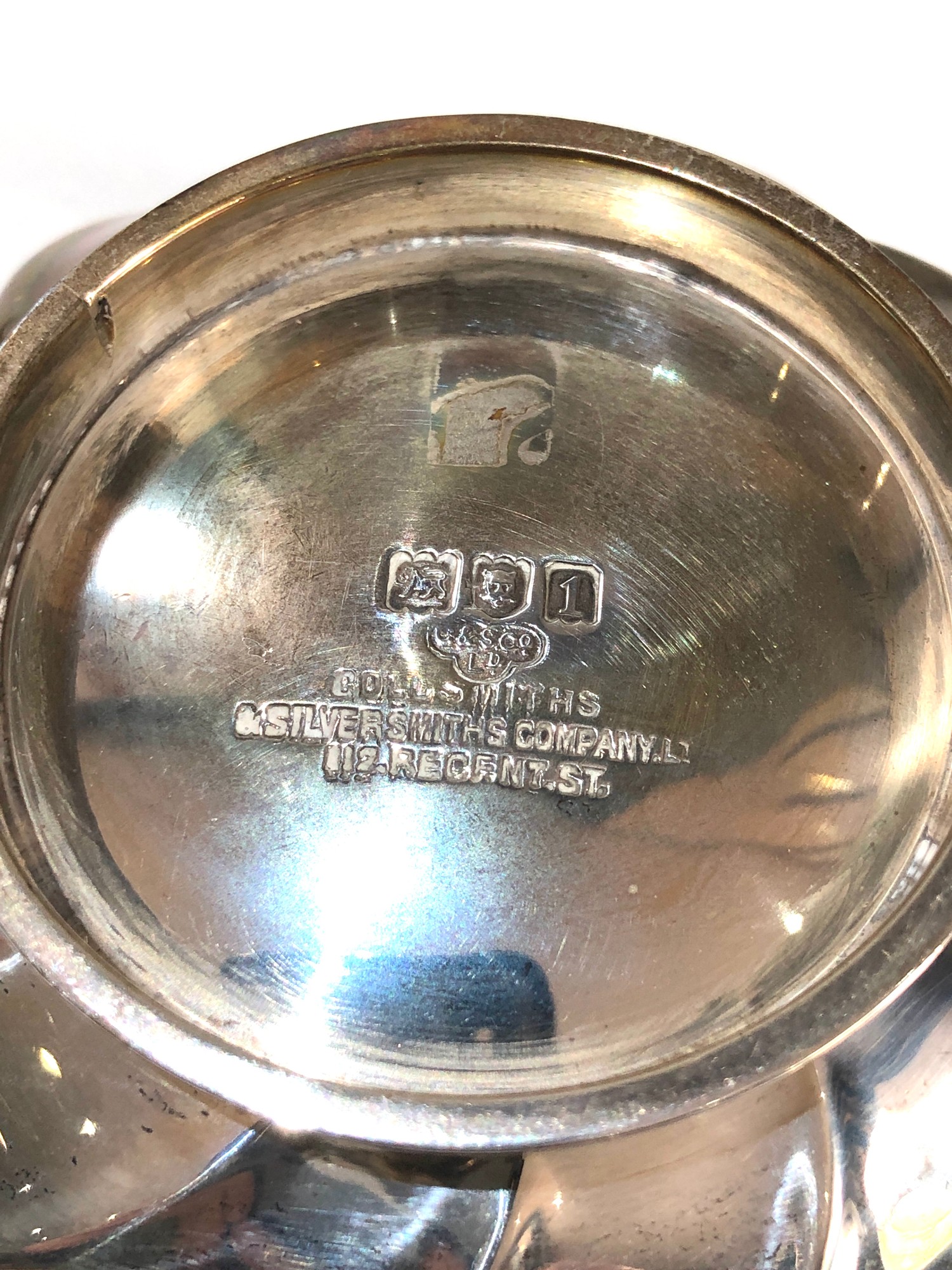 Silver sugar bowl london silver hallmarks weight 123g - Image 4 of 4