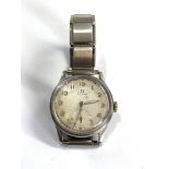 Military dial Omega gents wristwatch in working order but no warranty given