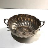 Early continental silver 2 handle bowl measures approx 14cm wide weight 93g please see images for