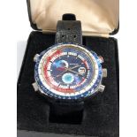 SORNA chrono mechanical 1970?s Chronograph gents wristwatch watch is ticking but no warranty given