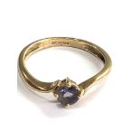 9ct gold tanzanite ring weight 2.1g