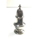 Heavy silver sugar caster measures approx 13.5cm tall weight 160g