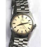 Vintage gents Omega automatic seamaster stainless steel case measures approx 34mm dia watch in