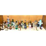 Large selection of alcohol miniatures