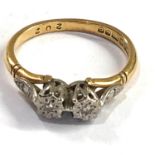 18ct gold diamond ring weight 2.5g