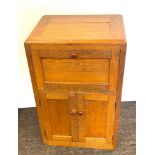 Oak pot cupboard, approximate measurement: Height 25 inches by 16 inches by 13 inches