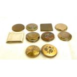 Selection of vintage ladies compacts