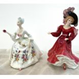 Selection 2 vintage Royal Doulton Ladies to include Diana HN2468, Figure of the Year Patricia HN3365