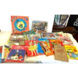 Selection of children's games, books, puzzles