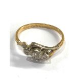 18ct gold diamond ring weight 2.3g