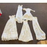 Selection of 9 antique lace / linen ladies / girls nightwear