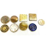 Selection of vintage ladies compacts