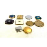 Selection of vintage ladies compacts