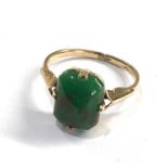 9ct gold stone set ring weight 1.9g