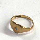 9ct gold diamond ring weight 1.5g