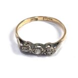 18ct gold diamond ring weight 1.3g