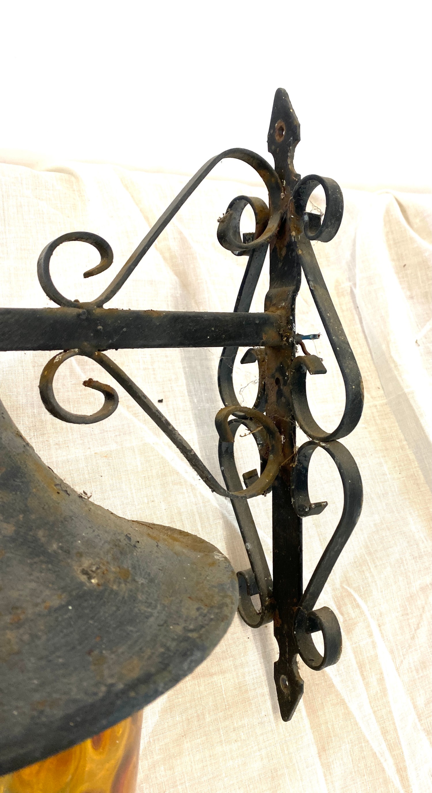 Wrought iron wall light - Bild 2 aus 2