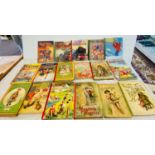 Large selection of old children's annuals