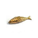 18ct gold articulated fish weight 4.1g