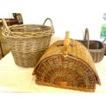 Selection vintage and later wicker baskets