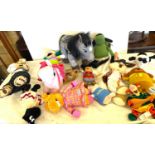 Selection soft toys to include My Little Pony, Shaun the sheep etc