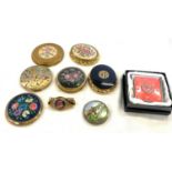 Selection of vintage ladies compacts