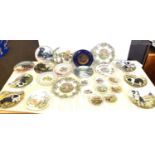 Large selection of collectors plates, includes Royal Grafton, Wedgewood Royal doulton etc etc