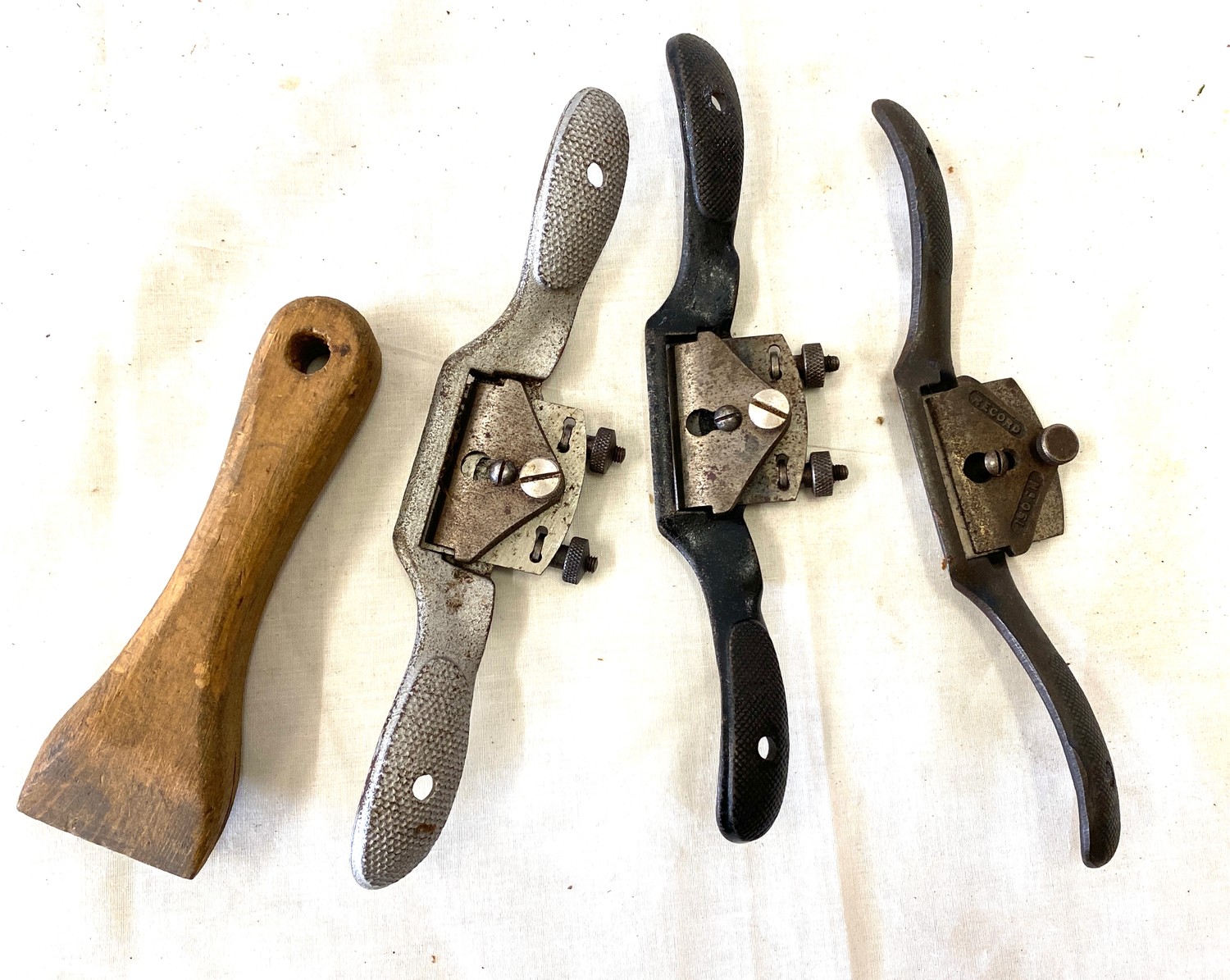 3 Spoke shaver and homemade blade sharperner