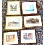 Selection of 6 framed pictures