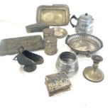 Selection silver plate to include jugs etc