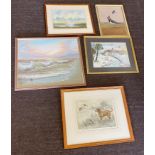 Large selection of framed pictures