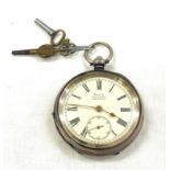 Silver Kays Triumph pocket watch