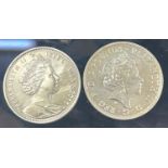 Silver bullion round Brittania 2 pound 1 oz .999 silver 2021 and Isle of Mann 2011 silver one