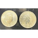 2, Silver bullion round Brittania 2 pound 1 oz .999 silver 2021