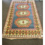 Persian rug measures approx 79" long, 51.5" wide