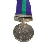 General service medal Elizabeth II bar Canal Zone to 22862590 pte t.b finan RAOC