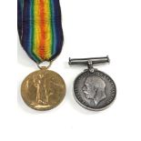 ww1 medal pair to 24959 dvr .g.coates r.e