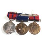 Trio Medals Group to UK Metropolitan Police, Victorian to Edwardian to P.C .R.STOWARD .T.DIV n dated