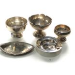 Selection of silver items pin tray bowls etc weight 370g