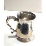 Georgian silver mug London silver hallmarks measures approx 9.8cm tall weight 205g please see images