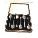 Boxed silver coffee spoons Sheffield silver hallmarks