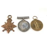 WW1 trio medals to 11702 pte.w.fullerton H.L.I