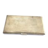 Engine turned silver cigarette case weight 220g