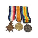 ww1 trio medals to 924.spr g.w.willson r.e