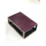 Fine antique silver & enamel match box case measures approx 6.1cm by 4.1cm please see images for