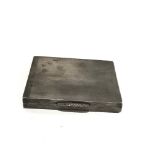 Antique engine turned silver box by asprey London measures approx 8cm by 7cm and 1cm deep engraved