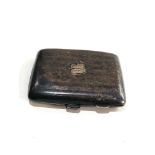 Silver cigarette case weight 76g