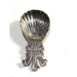 Silver hallmarked prince of wales tea caddy spoon